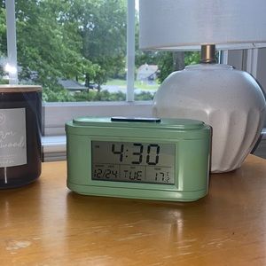 Pottery Barn Green Alarm Clock
